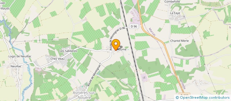 localisation de l'entreprise SARL CHAUVAUD à ASNIERES-SUR-NOUERE