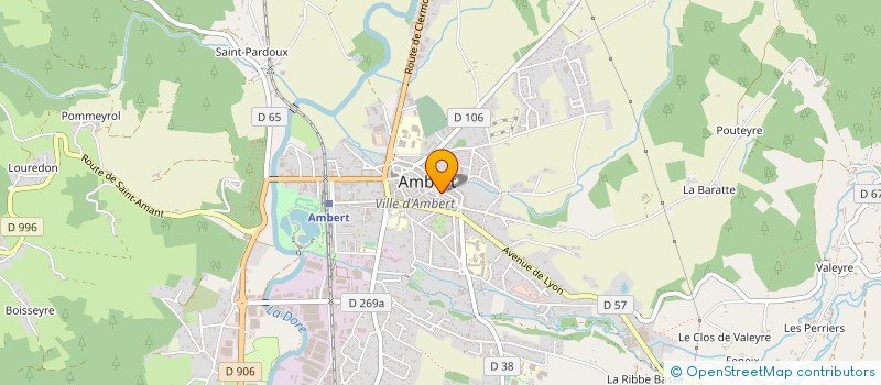 localisation de l'entreprise SARL CHAUVET à AMBERT