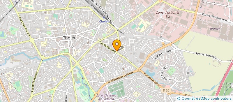 localisation de l'entreprise SARL CHAUVIERE à CHOLET