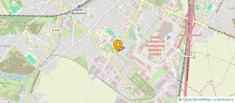 localisation de l'entreprise SARL CHAVATTE  HENIN-BEAUMONT