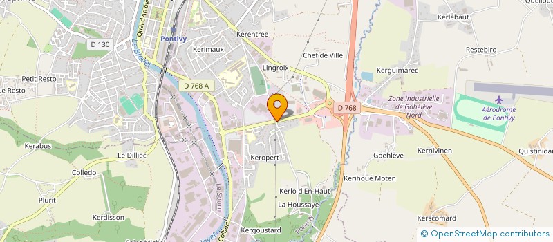 localisation de l'entreprise SARL CHEMINEES TANGUY  PONTIVY