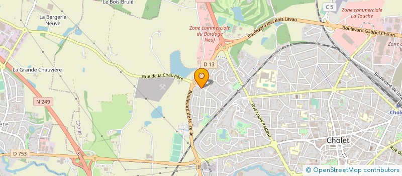 localisation de l'entreprise SARL CHENE à CHOLET