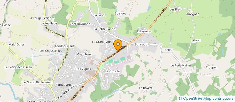 localisation de l'entreprise SARL CHENE à ROCHECHOUART