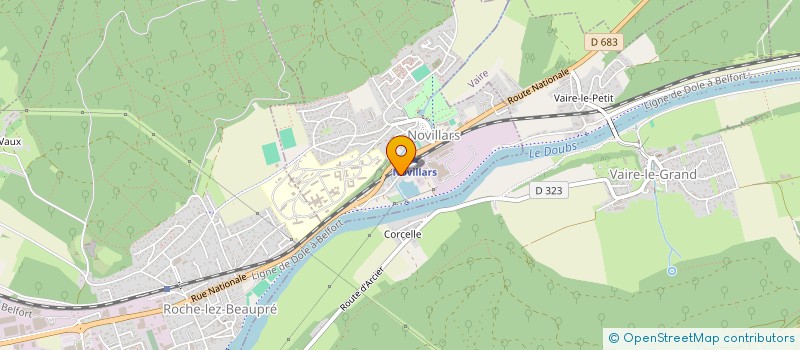 localisation de l'entreprise SARL CHENET à NOVILLARS