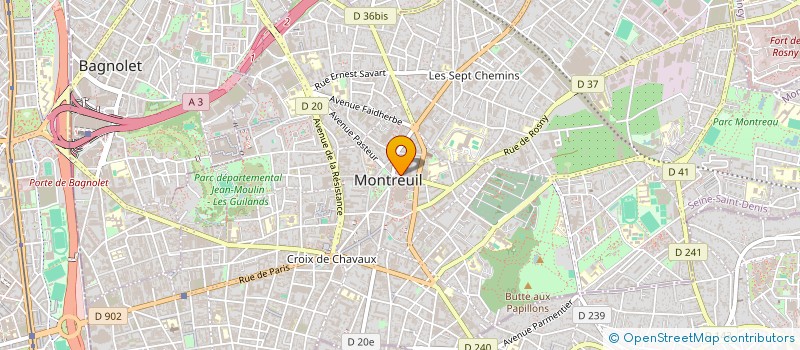 localisation de l'entreprise SARL CHERRIER GASNIER à MONTREUIL