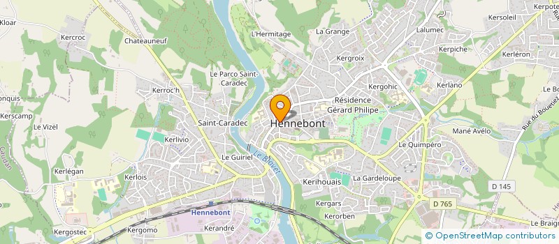 localisation de l'entreprise SARL CHESNEAU  HENNEBONT