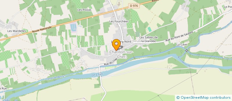 localisation de l'entreprise SARL CHESNEAU SEBASTIEN  CHATILLON-SUR-CHER