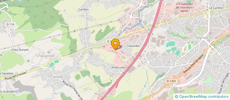 localisation de l'entreprise SARL CHEVALLIER à ANNECY