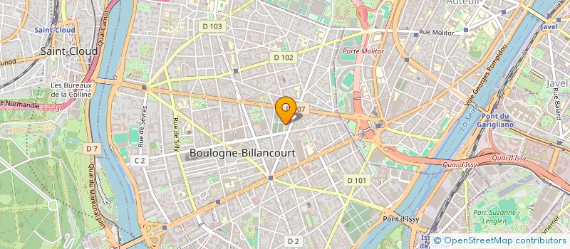 localisation de l'entreprise SARL CHEVALLIER à BOULOGNE-BILLANCOURT