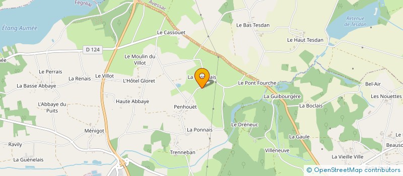 localisation de l'entreprise SARL CHEVALLIER DOMINIQUE  FEGREAC