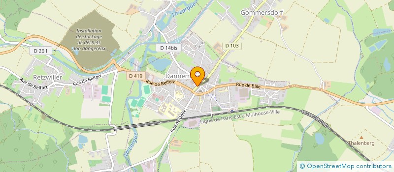 localisation de l'entreprise SARL CHEVALLOT  DANNEMARIE