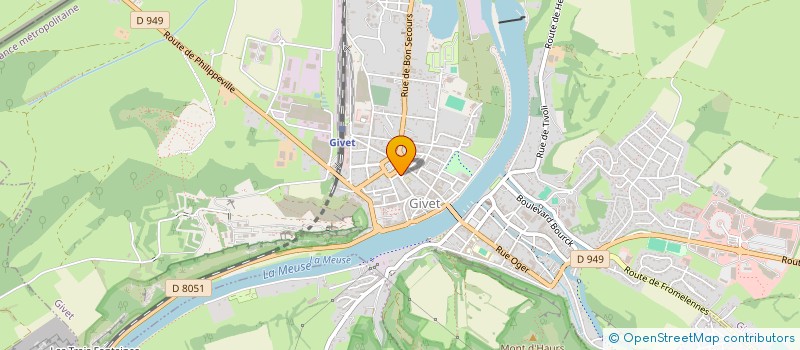 localisation de l'entreprise SARL CHEVELOU à GIVET