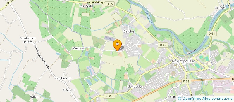 localisation de l'entreprise SARL CHEVILLEY CTL  NEGREPELISSE