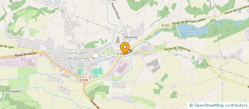 localisation de l'entreprise SARL CHEVR'ISERE à SAINT-JEAN-DE-BOURNAY