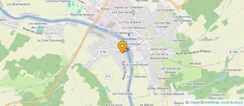 localisation de l'entreprise SARL CHEVREAU à BUXEUIL