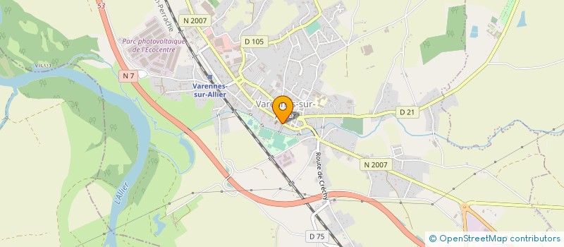 localisation de l'entreprise SARL CHEVRIER FRERES à VARENNES-SUR-ALLIER