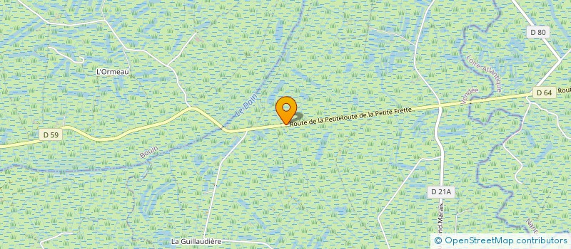 localisation de l'entreprise SARL CHEVRIER TP  BOIS-DE-CENE