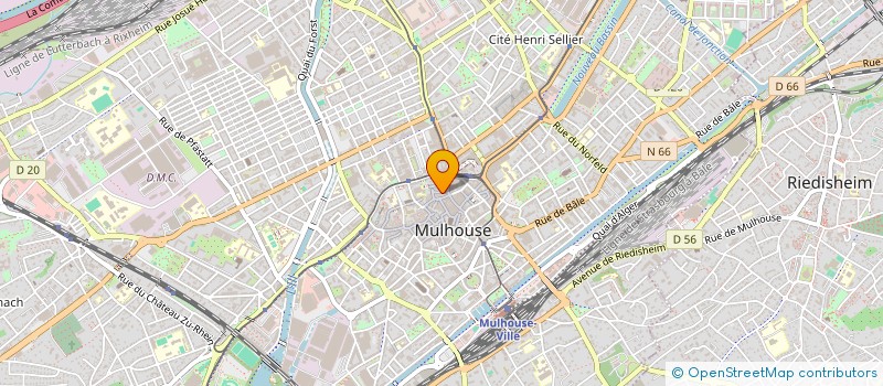 localisation de l'entreprise SARL CHEZ AMANDA  MULHOUSE