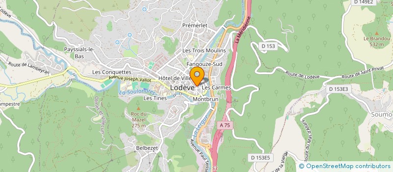 localisation de l'entreprise SARL CHEZ AZORIN  LODEVE