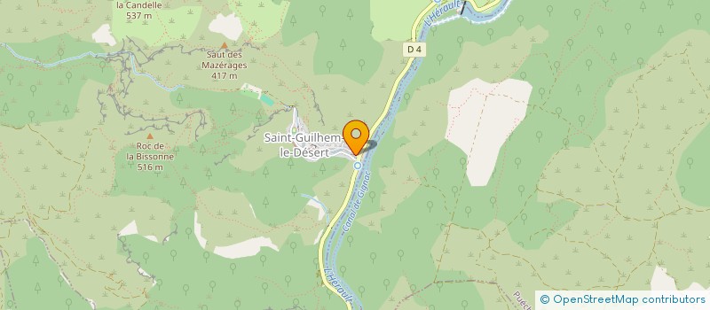 localisation de l'entreprise SARL CHEZ BARMY  SAINT-GUILHEM-LE-DESERT