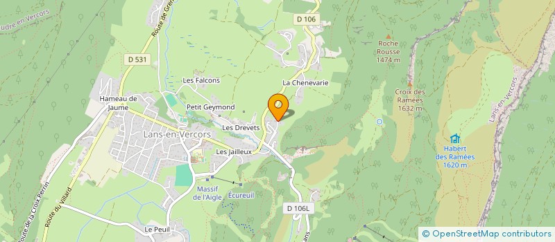 localisation de l'entreprise SARL CHEZ BE  LANS-EN-VERCORS