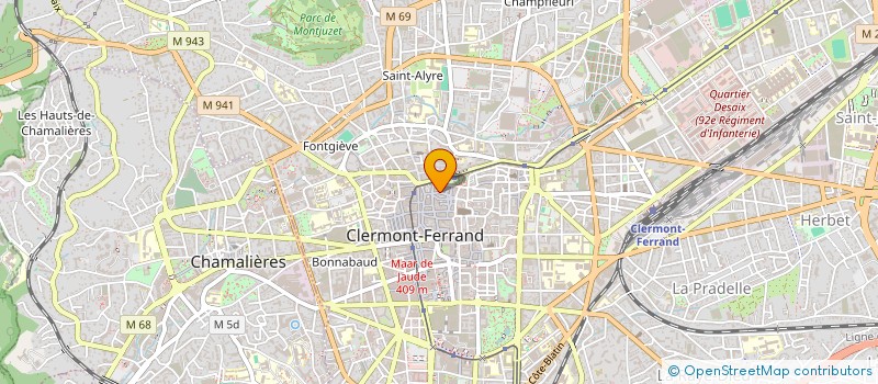 localisation de l'entreprise SARL CHEZ BRIGITTE  CLERMONT FERRAND