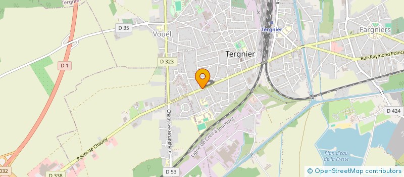 localisation de l'entreprise SARL CHEZ JOJO à TERGNIER