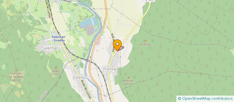 localisation de l'entreprise SARL CHEZ MAGUIE  FRONSAC