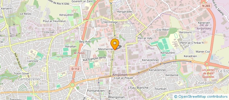 localisation de l'entreprise SARL CHEZ MEME à BREST