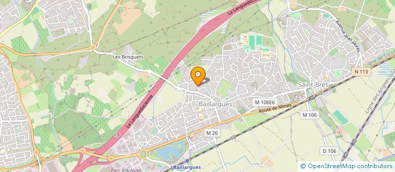 localisation de l'entreprise SARL CHEZ PANDRINE à BAILLARGUES