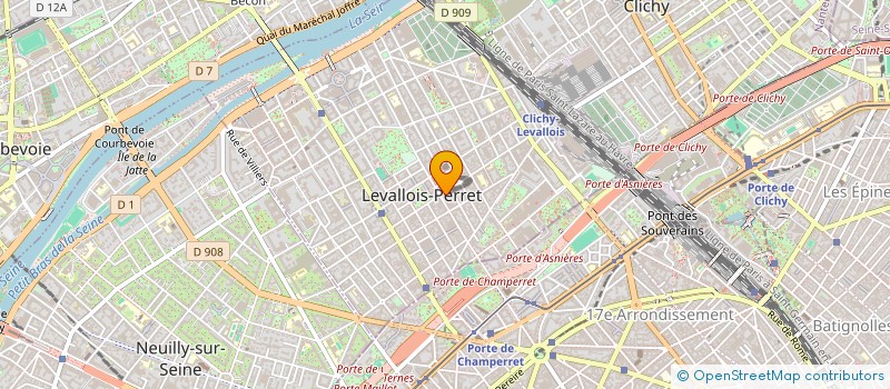localisation de l'entreprise SARL CHIC AND CHOC (CARLA FABIANI) à LEVALLOIS-PERRET