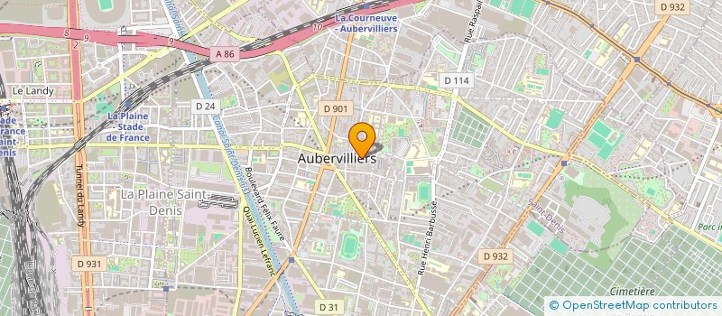 localisation de l'entreprise SARL CHICKEN HALLAL à AUBERVILLIERS