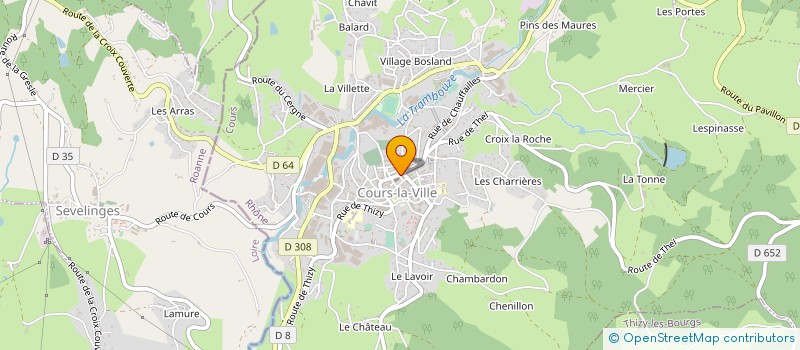 localisation de l'entreprise SARL CHIGNET-BOGNEAUX  COURS