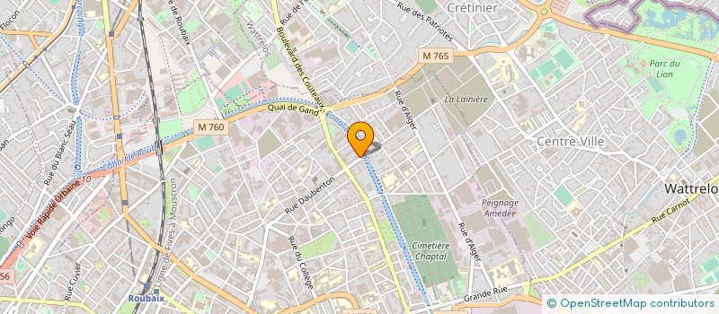 localisation de l'entreprise SARL CHIVOT  ROUBAIX