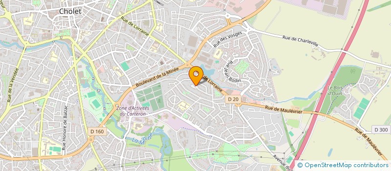 localisation de l'entreprise SARL CHOLET BATIMENT à CHOLET