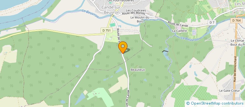 localisation de l'entreprise SARL CHOLLET à CANDE-SUR-BEUVRON