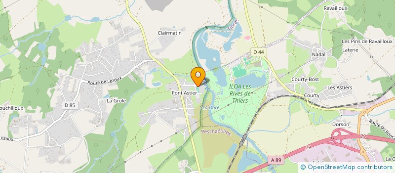 localisation de l'entreprise SARL CHOLLET  ORLEAT