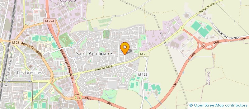 localisation de l'entreprise SARL CHOUETTE MAINTENANCE à SAINT-APOLLINAIRE