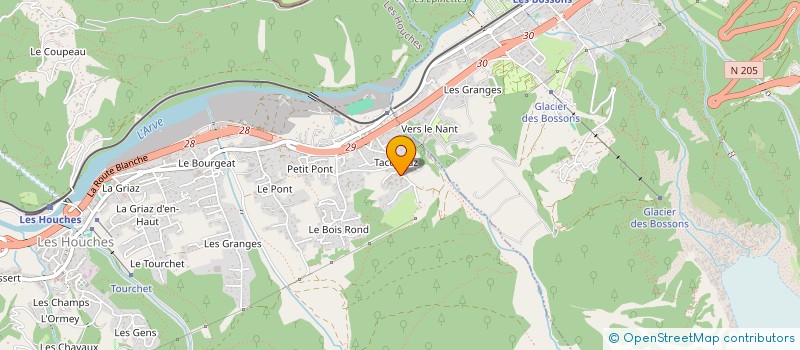 localisation de l'entreprise SARL CHOUTA  LES HOUCHES