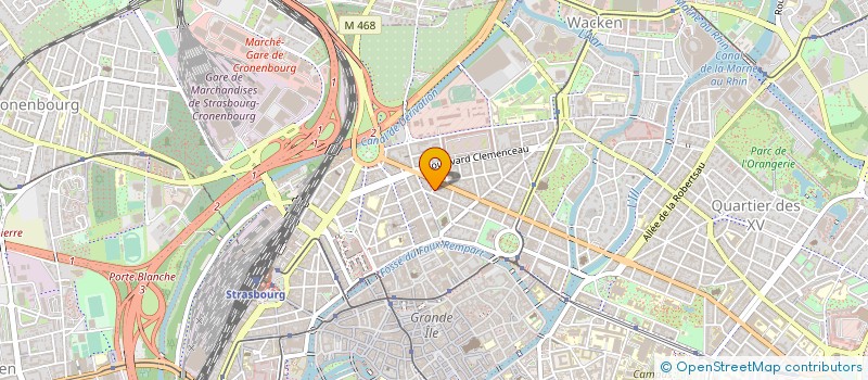 localisation de l'entreprise SARL CHRIS'TOINE OPTIC à STRASBOURG