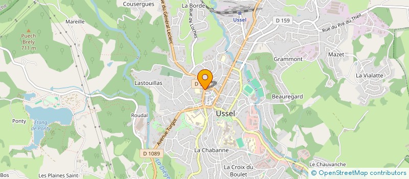 localisation de l'entreprise SARL CHRISIMO 19 à USSEL
