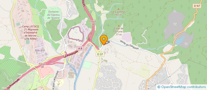localisation de l'entreprise SARL CHRISTALY à FREJUS