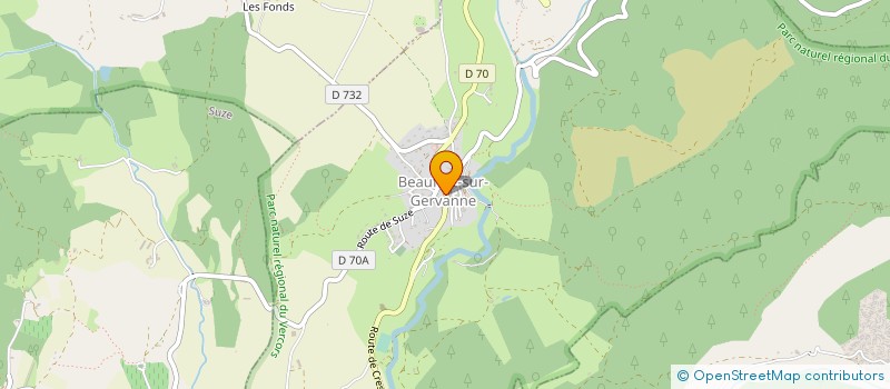 localisation de l'entreprise SARL CHRISTHO  BEAUFORT-SUR-GERVANNE