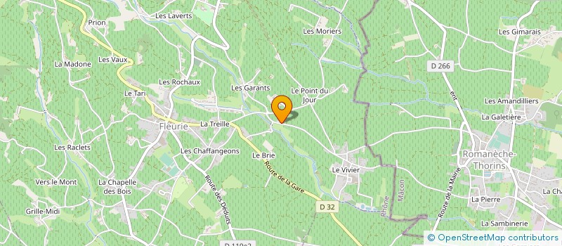 localisation de l'entreprise SARL CHRISTIAN BERNARD à FLEURIE