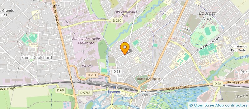 localisation de l'entreprise SARL CHRISTIAN CAPDEPON à BOURGES