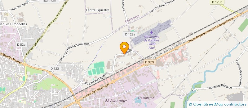 localisation de l'entreprise SARL CHRISTIAN FABRICATIONS  ROMANS-SUR-ISERE