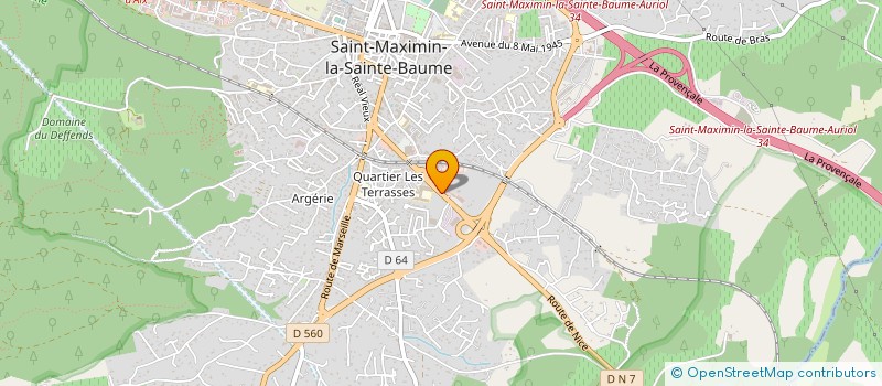 localisation de l'entreprise SARL CHRISTIAN LECLERE  SAINT-MAXIMIN-LA-SAINTE-BAUME