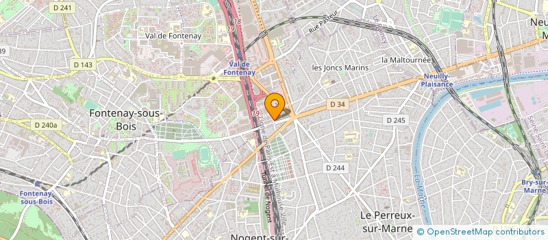 localisation de l'entreprise SARL CHRISTIAN LEGRAND à FONTENAY-SOUS-BOIS
