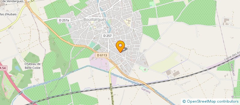 localisation de l'entreprise SARL CHRISTIAN PANICUCCI  BOUILLARGUES