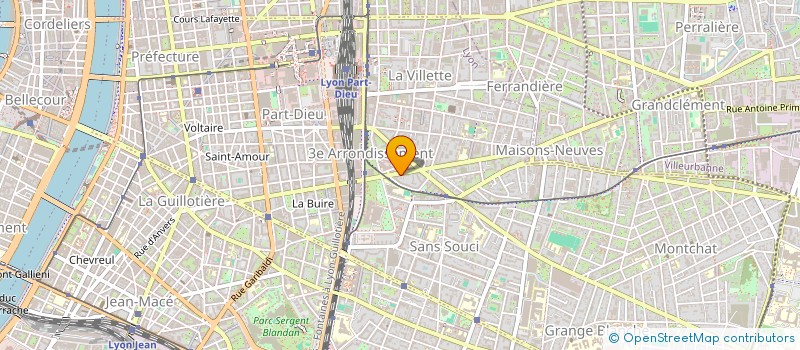 localisation de l'entreprise SARL CHRISTIANE GODDE  LYON